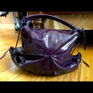 Patton leather purple handbag